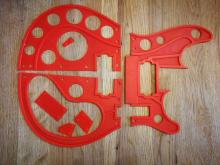 Die ausgedruckte in 3 Teilen inkl. Verbinder